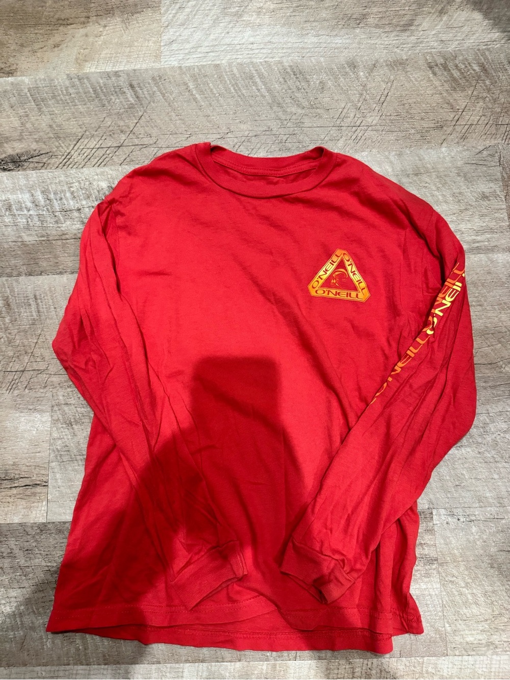 O'Neill Boy’s Red Long Sleeve Logo Tee